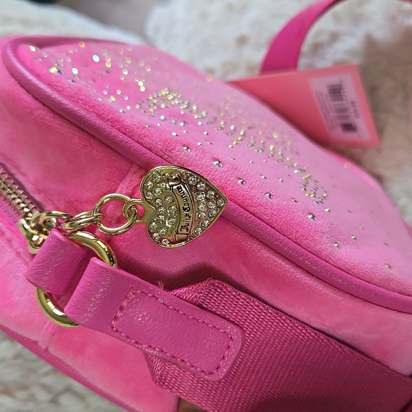 Juicy Couture Pink Glittery Crossbody Bag - Picture 3 of 7